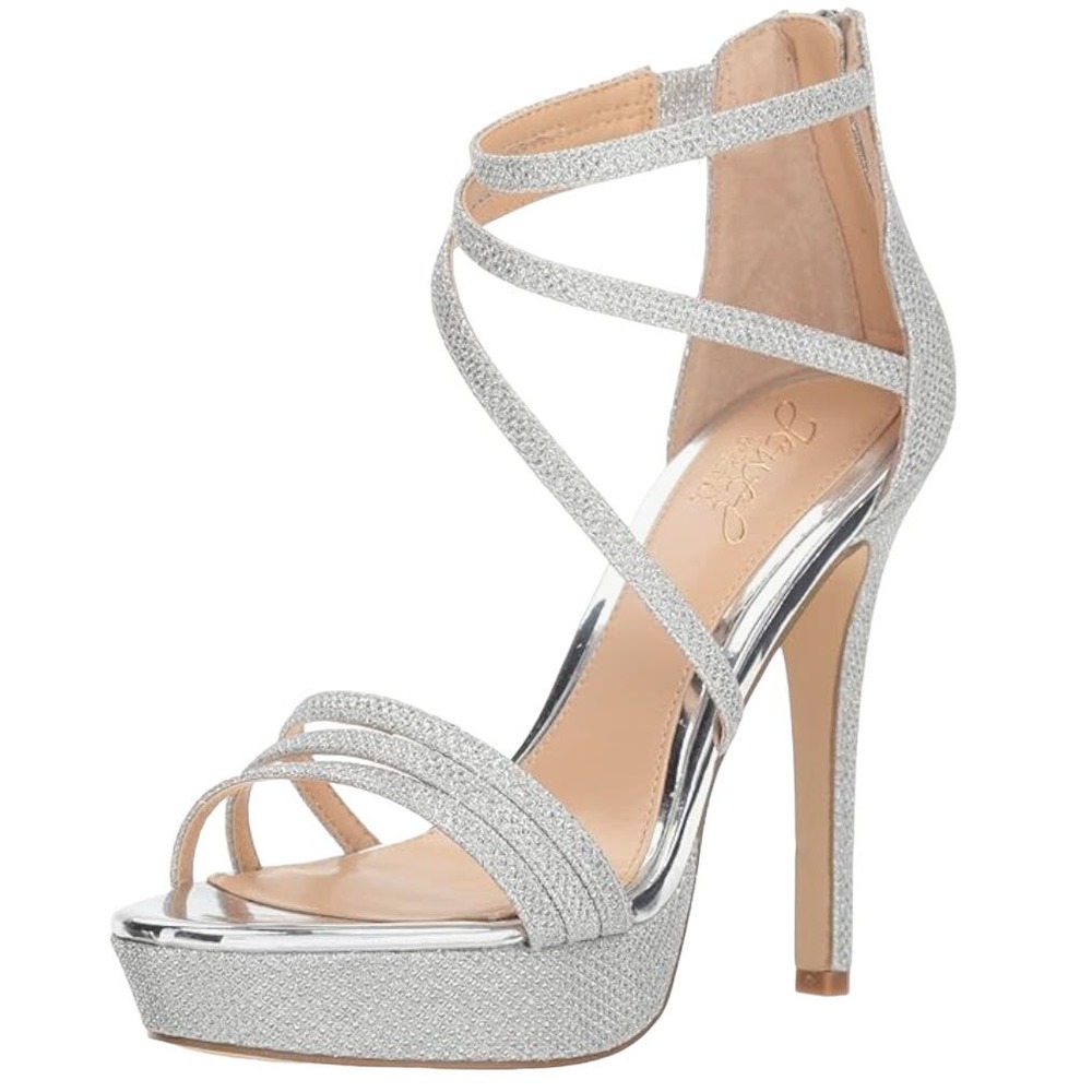NWOT Jewel by Badgley Mischka Maeva Platform Gootter Evening Heels Size 9